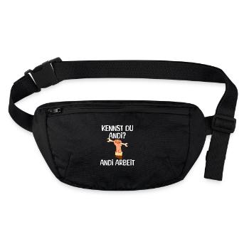 Do you know Andi? Andi Arbeit - Craftsman - Stanley/Stella recycled Hip Bag  - black - Front