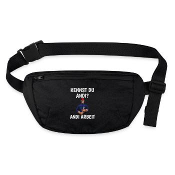 Do you know Andi? Andi Arbeit - Craftsman - Stanley/Stella recycled Hip Bag  - black - Front