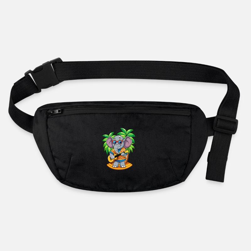 Lunettes de soleil de plage d’été de dessin animé drôle d’éléphant Sac banane recyclé Stanley/Stella