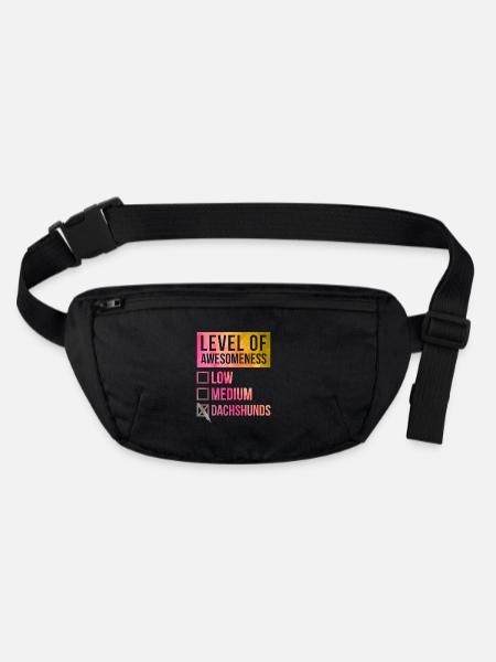 Teckel Teckel Teckel - Sac banane recyclé Stanley/Stella - noir - Devant
