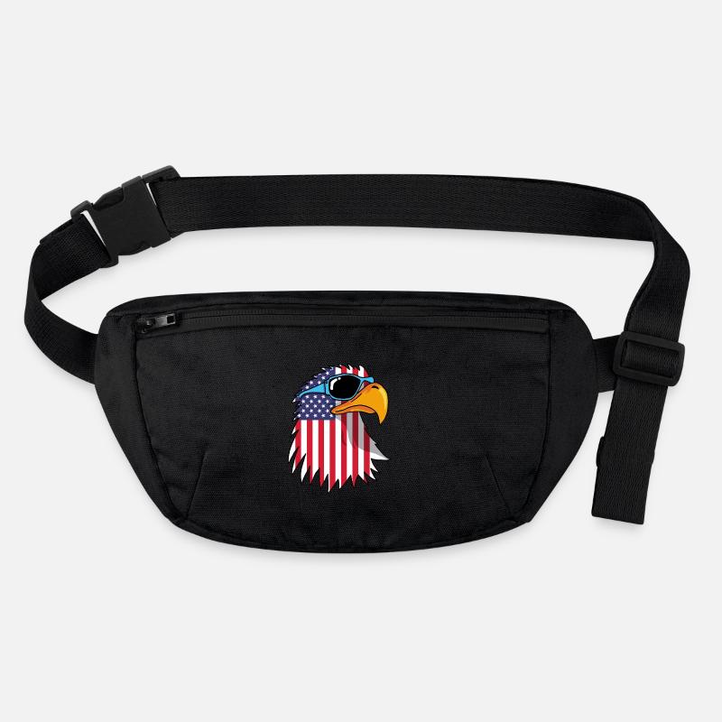 Eagle and American Flag Stanley/Stella recycled Hip Bag 
