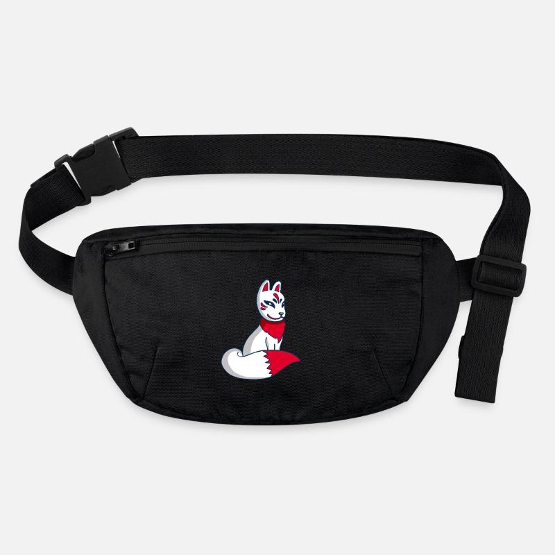 White and Red Fox manga Stanley/Stella recycled Hip Bag 