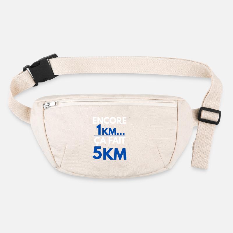 Encore 1km Ça Fait 5km Humour Running Sac banane recyclé Stanley/Stella