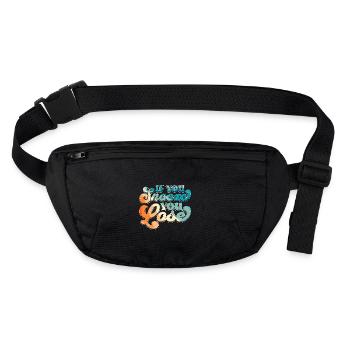 If You Snooze You Lose - Stanley/Stella recycelte Gürteltasche - Schwarz - Vorne