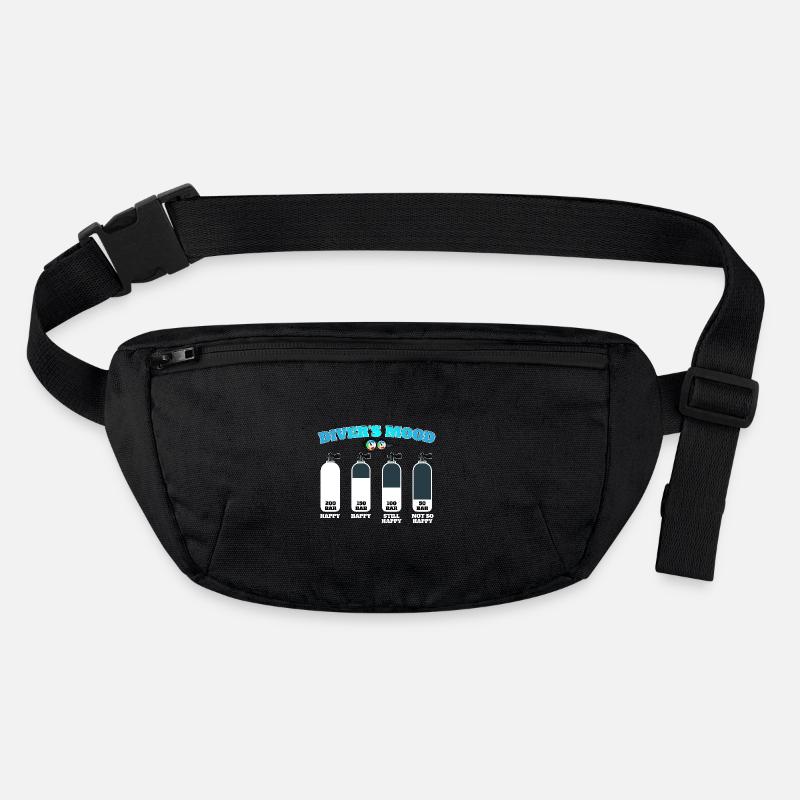 Scuba Diving Diver Diving Diver Scuba - Stanley/Stella recycled Hip Bag  - black