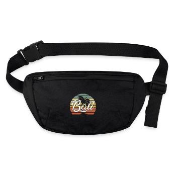Bali - Indonésie - Sac banane recyclé Stanley/Stella - noir - Devant
