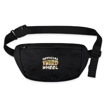 Official third wheel - Stanley/Stella recycled Hip Bag  - black - Front