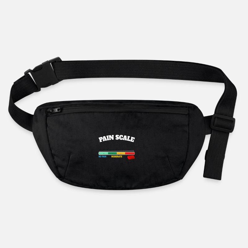 Building Blocks pain scale humor design Stanley/Stella recycled Hip Bag 