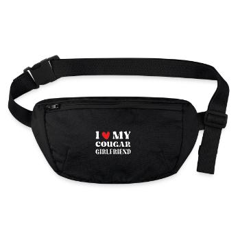 J’aime ma copine cougar chaude - Sac banane recyclé Stanley/Stella - noir - Devant