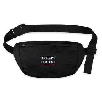 30 years later birthday gift - Stanley/Stella recycled Hip Bag  - black - Front