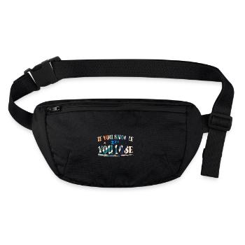 If You Snooze You Lose - Stanley/Stella recycelte Gürteltasche - Schwarz - Vorne