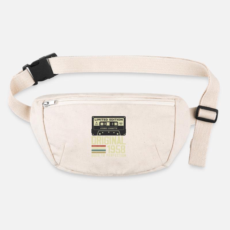 66th Retro Style Anniversary Gift 1958 Stanley/Stella recycled Hip Bag 