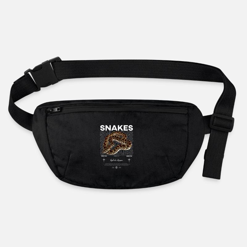 Burmesische Python Moderne Streetwear Reptilienhalterin Stanley/Stella recycelte Gürteltasche
