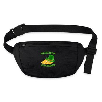 Lucky Charmer St Patricks Day - Stanley/Stella recycelte Gürteltasche - Schwarz - Vorne