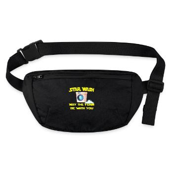 Star Wash - que la mousse soit avec vous - Sac banane recyclé Stanley/Stella - noir - Devant