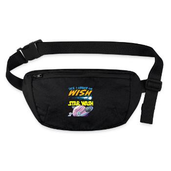 Oui, je commande sur Wish - Star Wash - Sac banane recyclé Stanley/Stella - noir - Devant