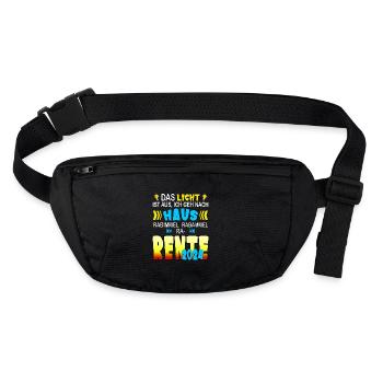 Pension 2024 - Children's song St. Martin - Stanley/Stella recycled Hip Bag  - black - Front