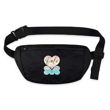 Bali - Indonésie - Sac banane recyclé Stanley/Stella - noir - Devant