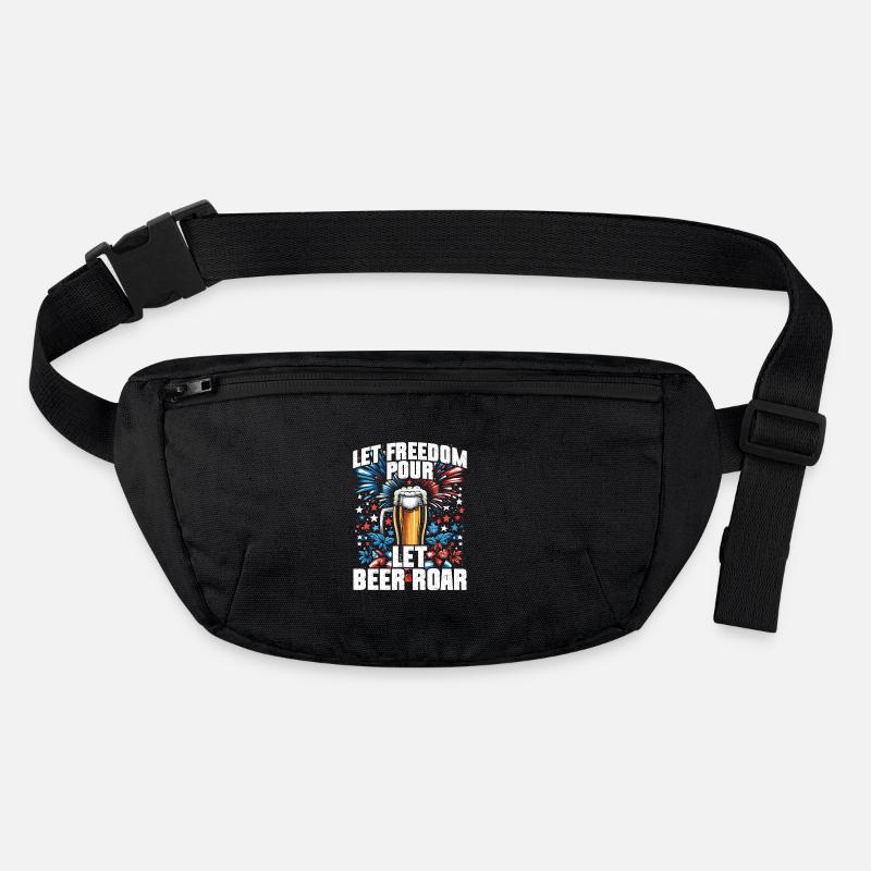 Let freedom pour let beer roar Stanley/Stella recycled Hip Bag 