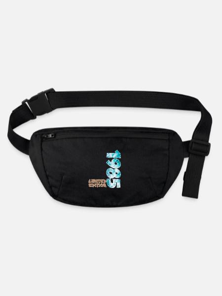 Edition Limitée 1985 Beach Design - Sac banane recyclé Stanley/Stella - noir - Devant