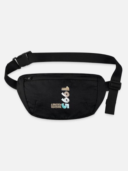 Edition Limitée 1995 Beach Design - Sac banane recyclé Stanley/Stella - noir - Devant
