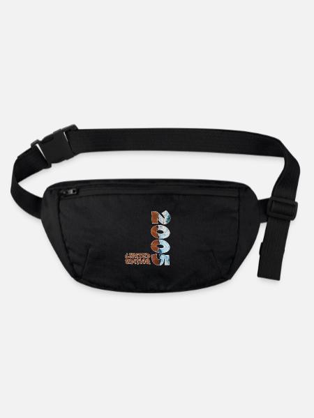 Edition Limitée 2005 Beach Design - Sac banane recyclé Stanley/Stella - noir - Devant