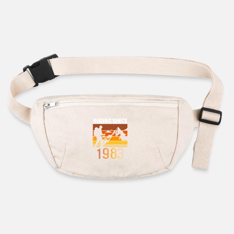 Hiking since 1983, Vintage Geburtstag Geschenk Stanley/Stella recycelte Gürteltasche