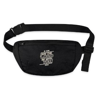 Que le Seigneur soit avec vous - Sac banane recyclé Stanley/Stella - noir - Devant