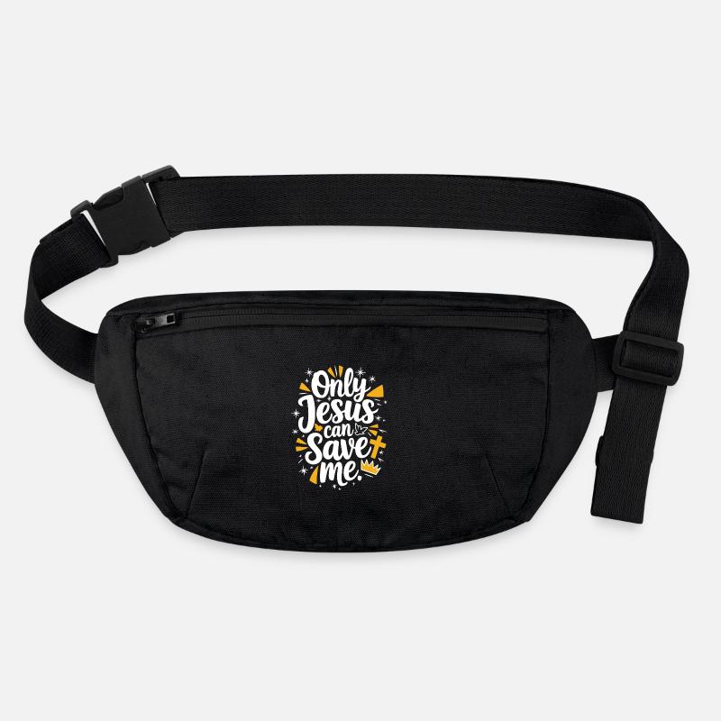 Seul Jésus peut me sauver Conception chrétienne Sac banane recyclé Stanley/Stella