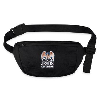 Only Jesus can save me Christian design - Stanley/Stella recycled Hip Bag  - black - Front