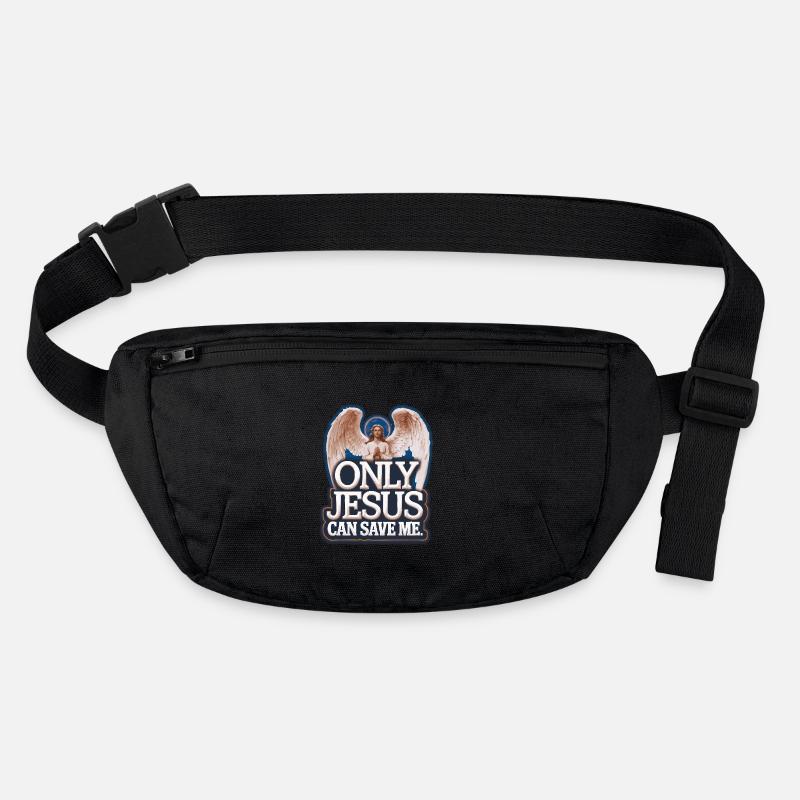 Only Jesus can save me christliches Design Stanley/Stella recycelte Gürteltasche