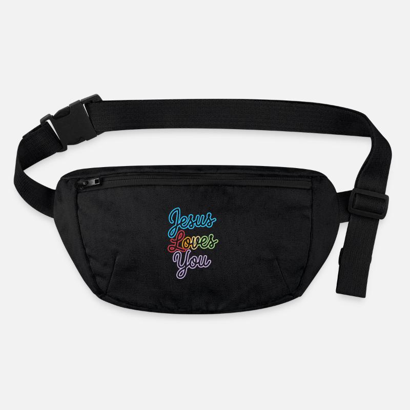 Jesus loves you! Stanley/Stella recycled Hip Bag 