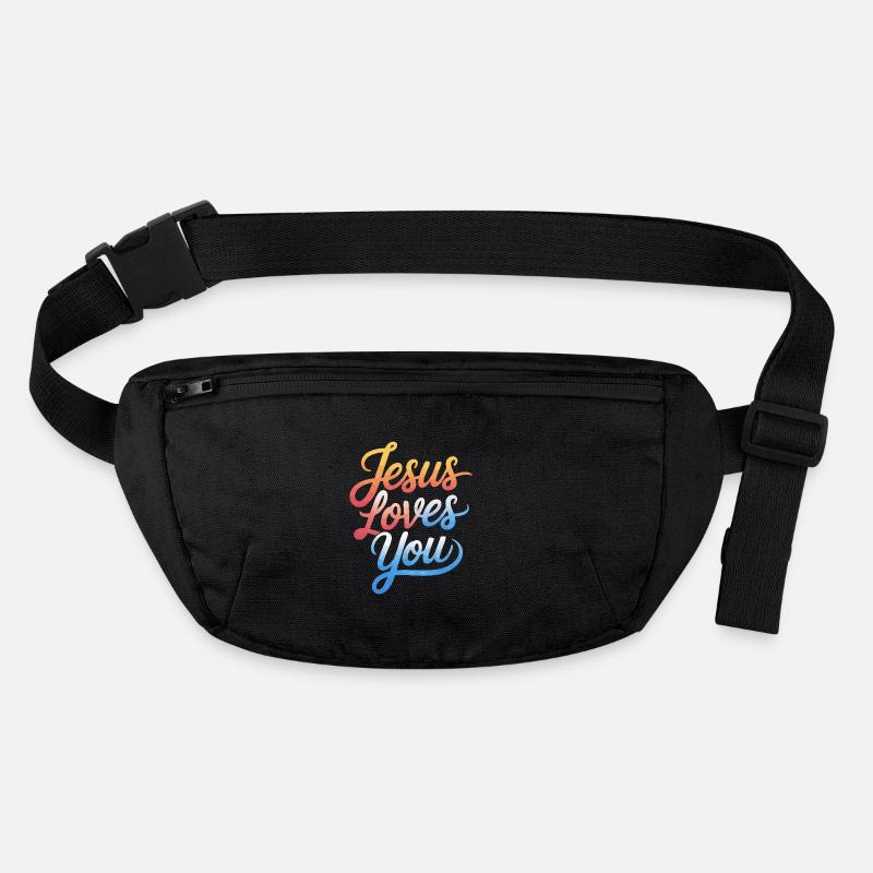 Jésus vous aime ! Sac banane recyclé Stanley/Stella