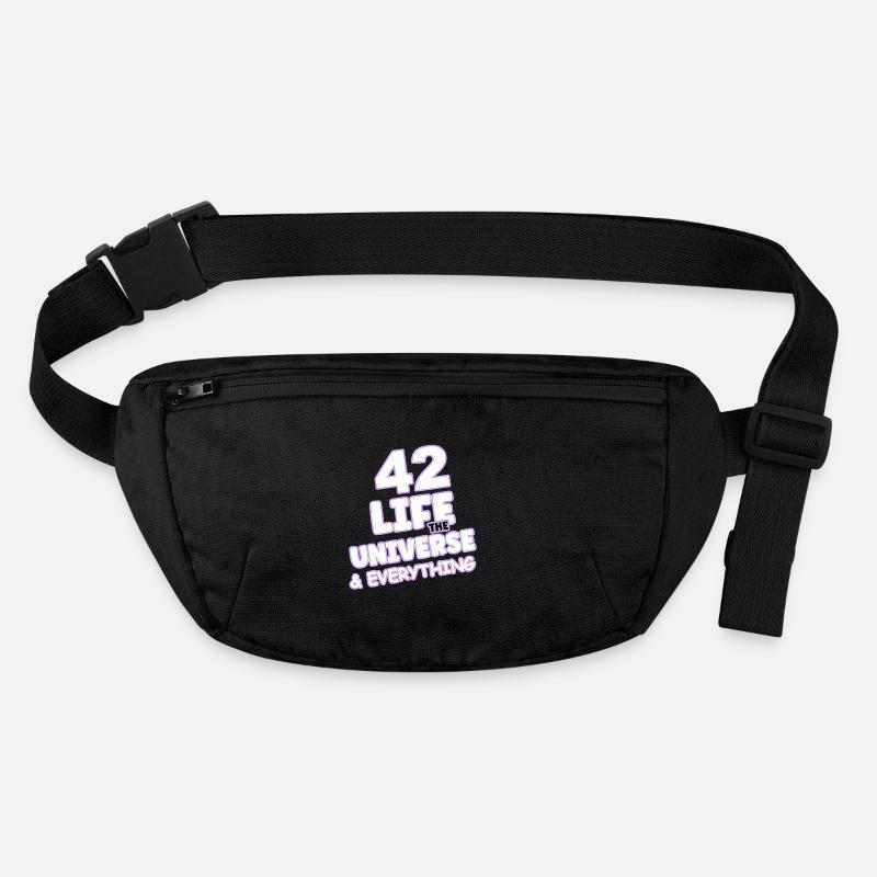 Life Universe Everything 42 answers Stanley/Stella recycled Hip Bag 