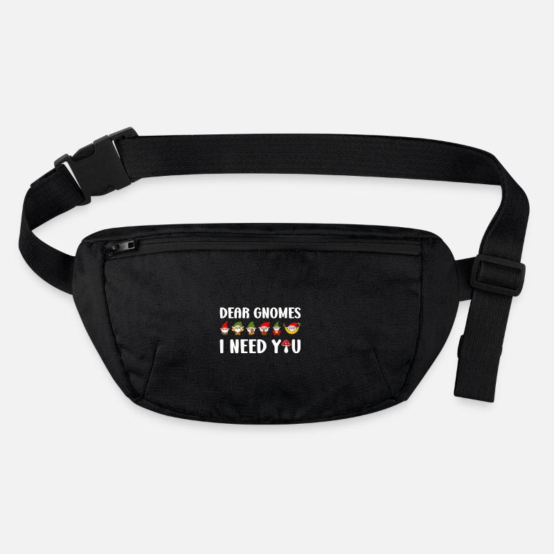 Dear Gnomes I Need You Funny Gardening Gnome Stanley/Stella recycled Hip Bag 