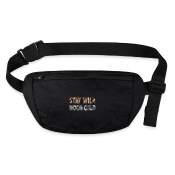 Stay wild Moonchild - Stanley/Stella recycelte Gürteltasche - Schwarz - Vorne