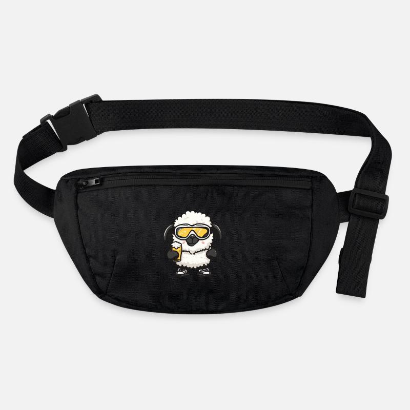 Sheep Après Ski Beer Comic Stanley/Stella recycled Hip Bag 