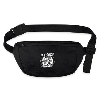 Trading ma passion cool trading design - Sac banane recyclé Stanley/Stella - noir - Devant