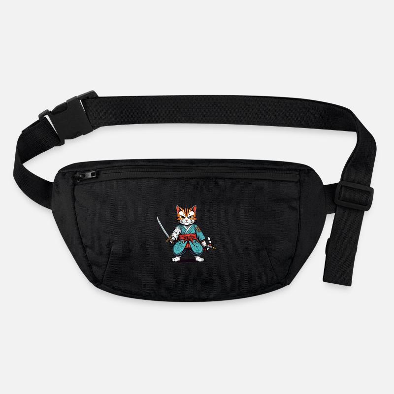 Samurai cat Stanley/Stella recycled Hip Bag 