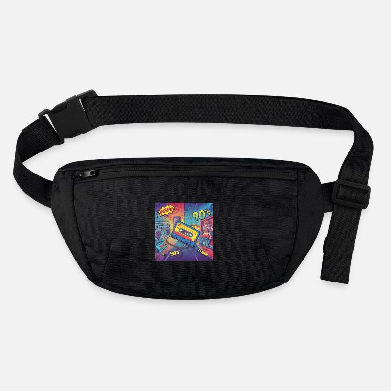90s vibes : cassette de bande dessinée au look rétro Sac banane recyclé Stanley/Stella