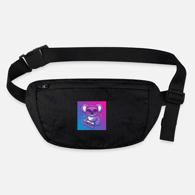 Funny Koala with Cassette - 80s Vibes Stanley/Stella recycled Hip Bag 
