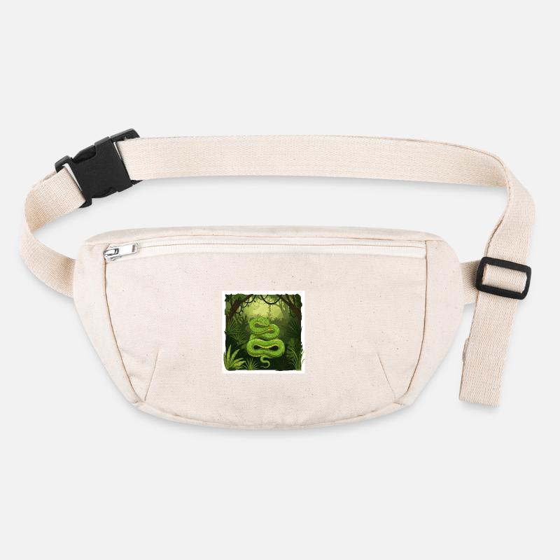 Dschungel-Schlange: Eine Darstellung der Wildnes Stanley/Stella recycelte Gürteltasche