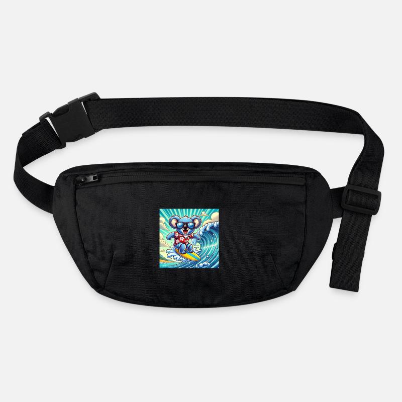 Koala surfers: fun on the surfboard Stanley/Stella recycled Hip Bag 