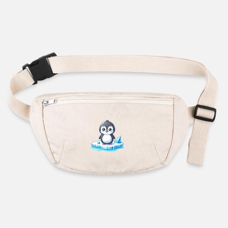 Penguin, Global Warming & Melting Ice Desert Stanley/Stella recycled Hip Bag 