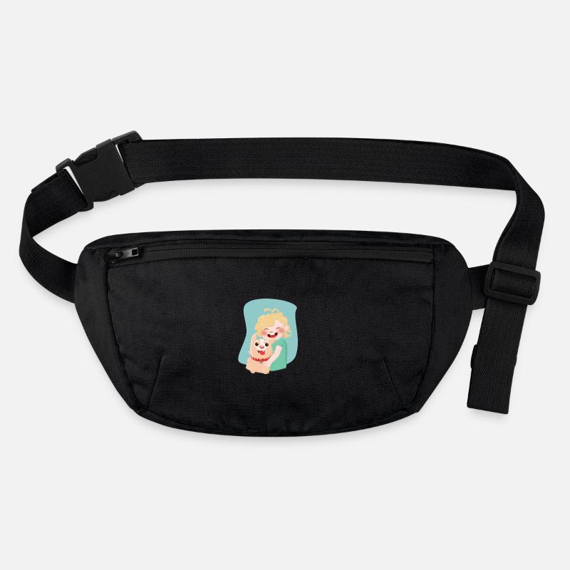 Child with dog Stanley/Stella recycled Hip Bag 