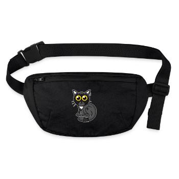 Heavy Metal Chat - Sac banane recyclé Stanley/Stella - noir - Devant
