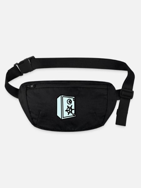 Tresor - Stanley/Stella recycelte Gürteltasche - Schwarz - Vorne