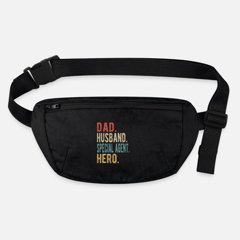 Special Agent Papa Husband Hero Stanley/Stella recycled Hip Bag 