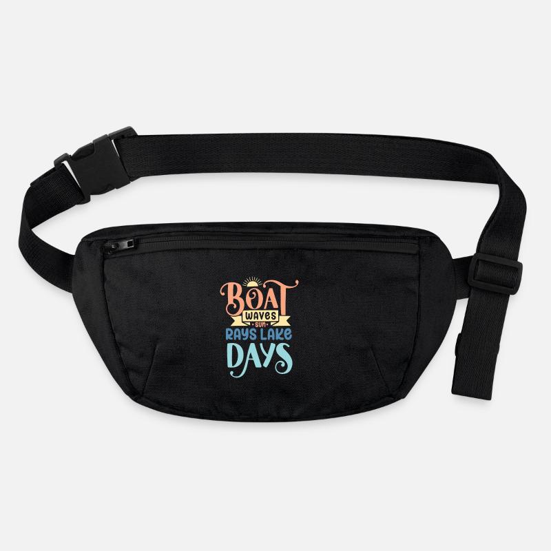 Boat Waves Sun Rays Lake Days Stanley/Stella recycled Hip Bag 
