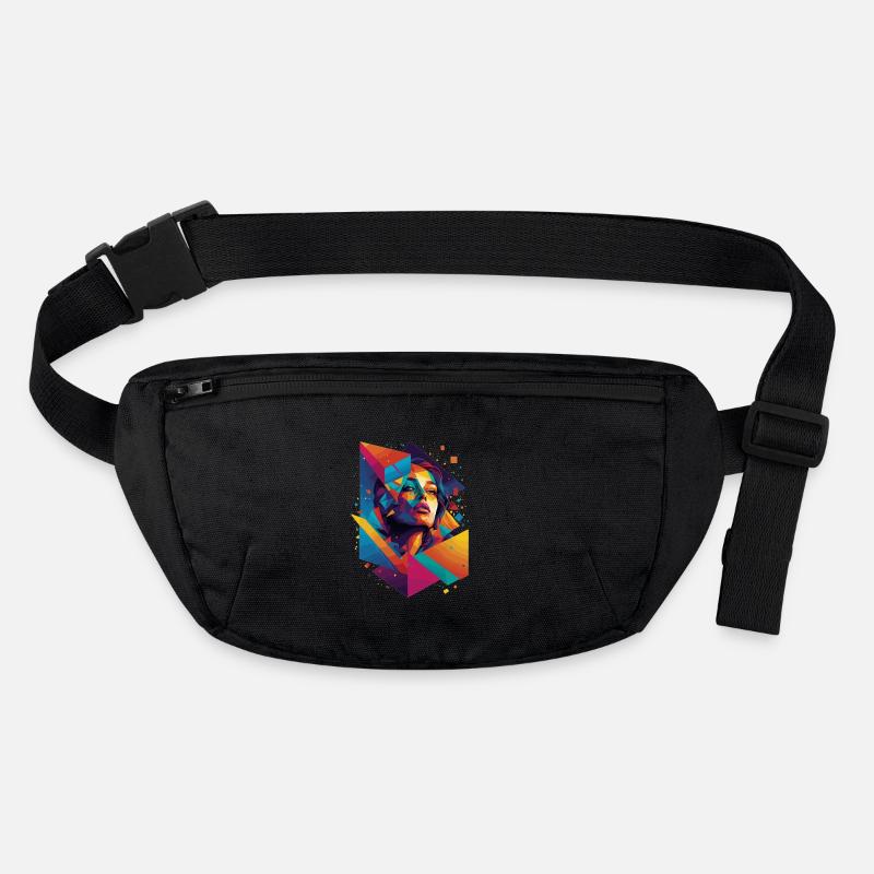 Moderne Gesichts Kunst Stanley/Stella recycelte Gürteltasche